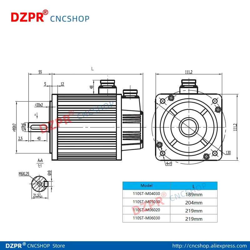 Новый двигатель AC servo 110ST M04030 с поддержкой AASD 1 2 кВт 4нм горизонтальным и