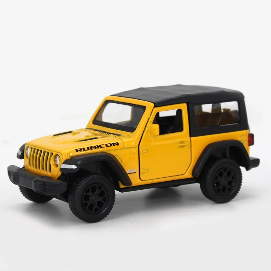 Коллекционная Миниатюрная модель автомобиля Jeep Wrangler Rubicon внедорожника из литого