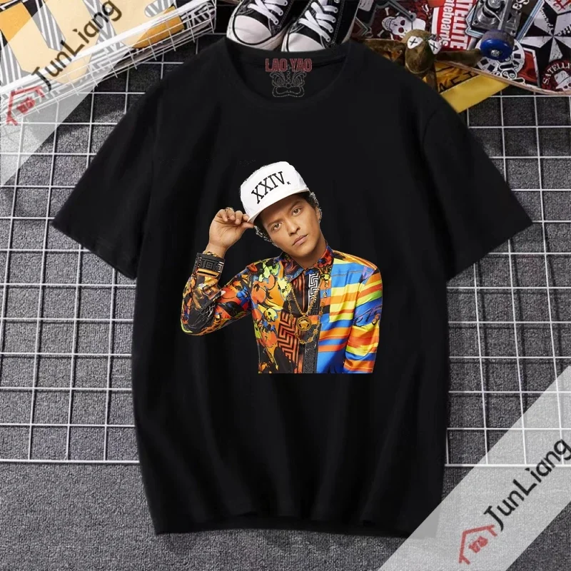 BrunoMars Shir футболка для любителей музыки топ в стиле хип-хоп большого размера