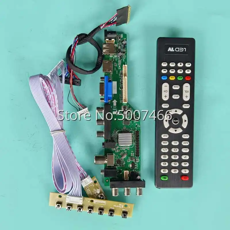 

For N164HGE-L11/L12 VGA USB AV TV 3663 LVDS 40Pin DVB Digital Signal Panel Universal 1920*1080 LCD Controller Board DIY Kit