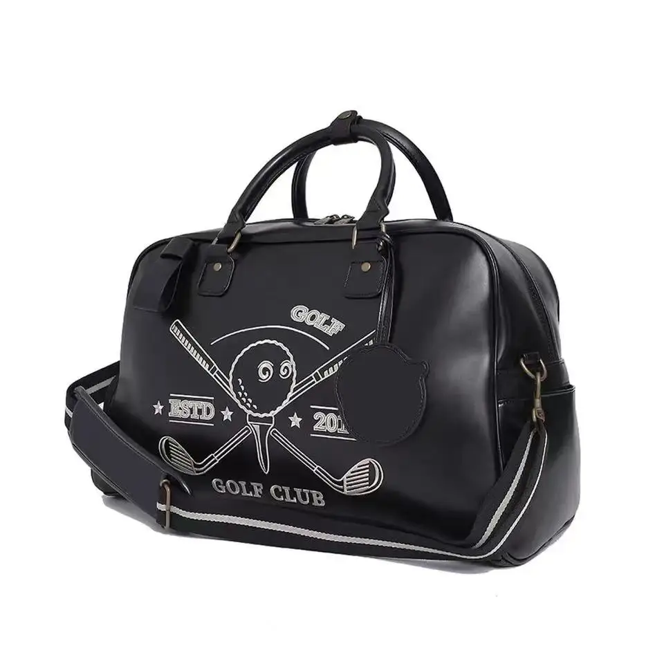 

2024 Golf Fashion Golf Clothing Shoes Bag South Korea Men's and Women's New Classic Boston Handbag Travel Bag Outdoor Sports Bag