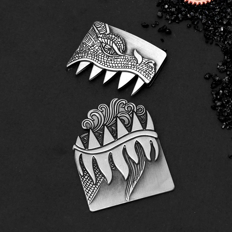 

Fashion Silver 3D Carving Dragon Alloy Badge For ZP Zorro Kerosene Gasoline Lighter Handmade DIY Decor Accessory Wholesale
