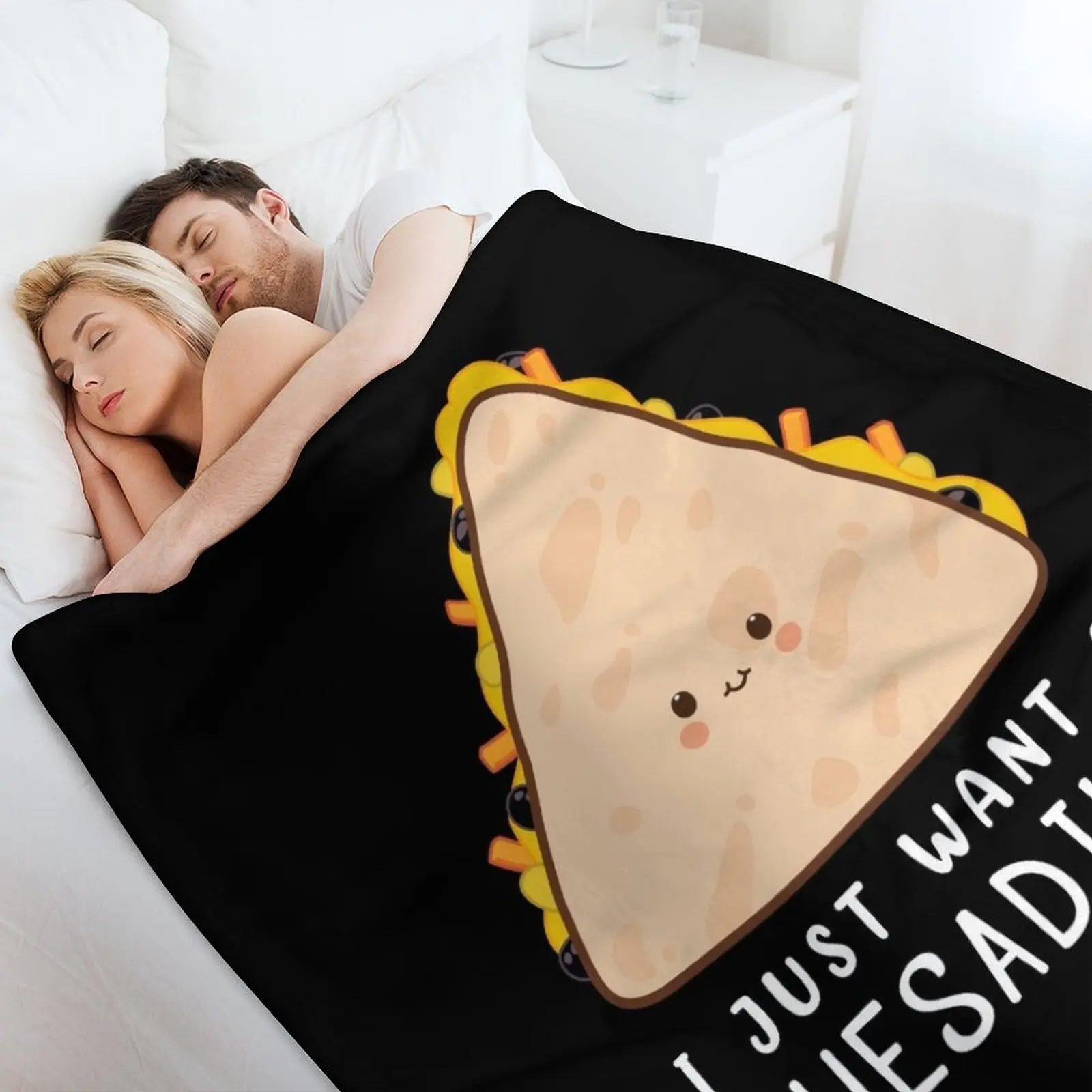 Забавная мексиканская кухня любимый я просто хочу дизайнерское одеяло Quesadilla