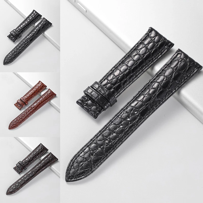 Real Alligator Watch Strap Genuine Leather Watch Bands For Men Or Women Watch Accessories 12 - 24mm （Not Included Buckle