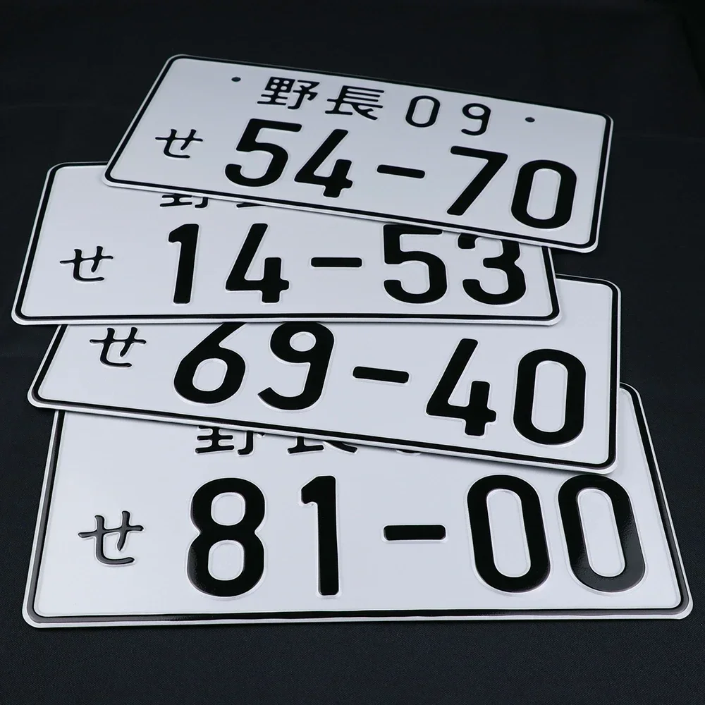 

Печать общего номера JDM японский номерной знак Алюминиевый номерной знак декоративный металлический настенный знак