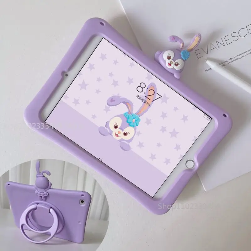 

Чехол для планшета Disney StellaLou для iPad Air 1, 2, 3, Mini, 4, 5, 6, iPad 2022, 11 дюймов, милый противоударный силиконовый защитный чехол с кронштейном