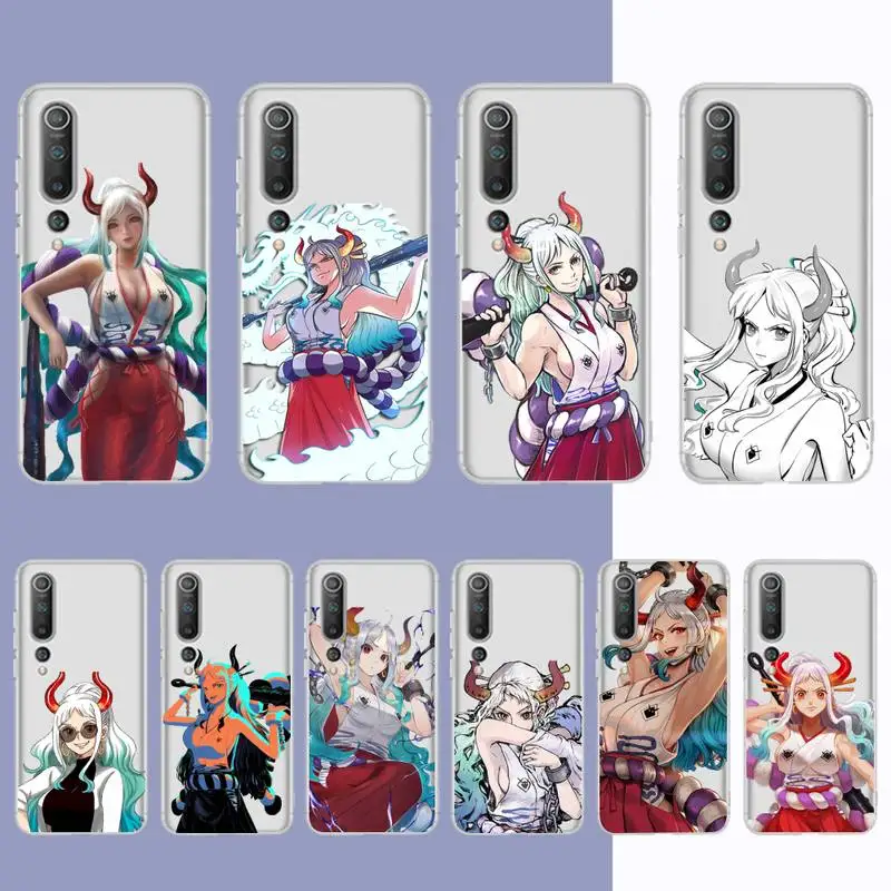 

BANDAI One Piece Yamato Phone Case for Samsung A51 A52 A71 A12 for Redmi 7 9 9A for Huawei Honor8X 10i Clear Case