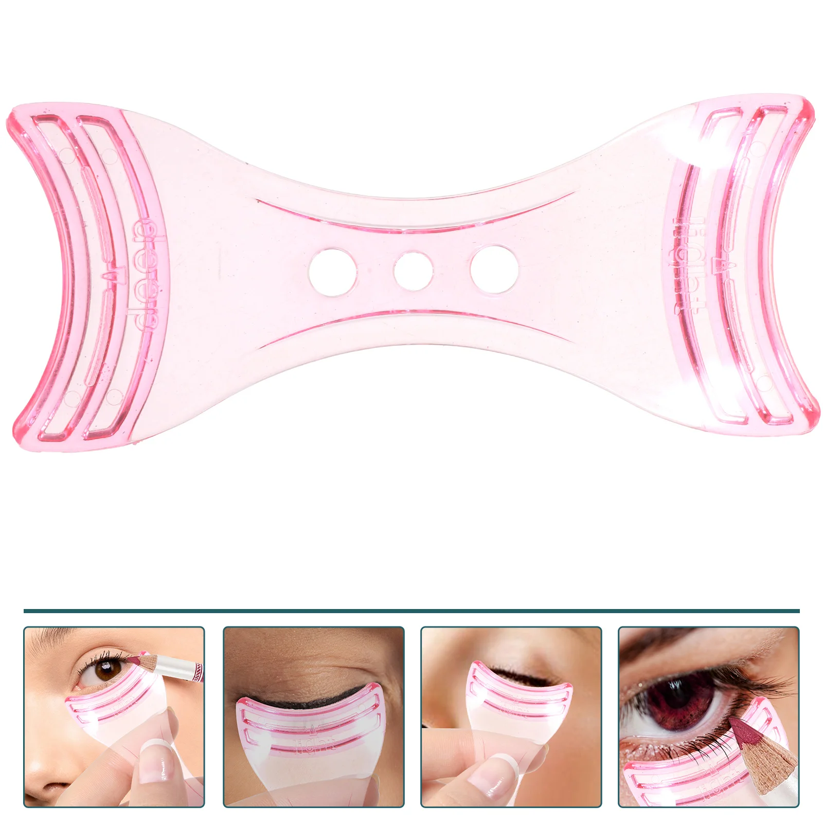 

Women's Ladies Eyeliner Template Stencil Shaper Makeup Tool for Beginners (Pink)