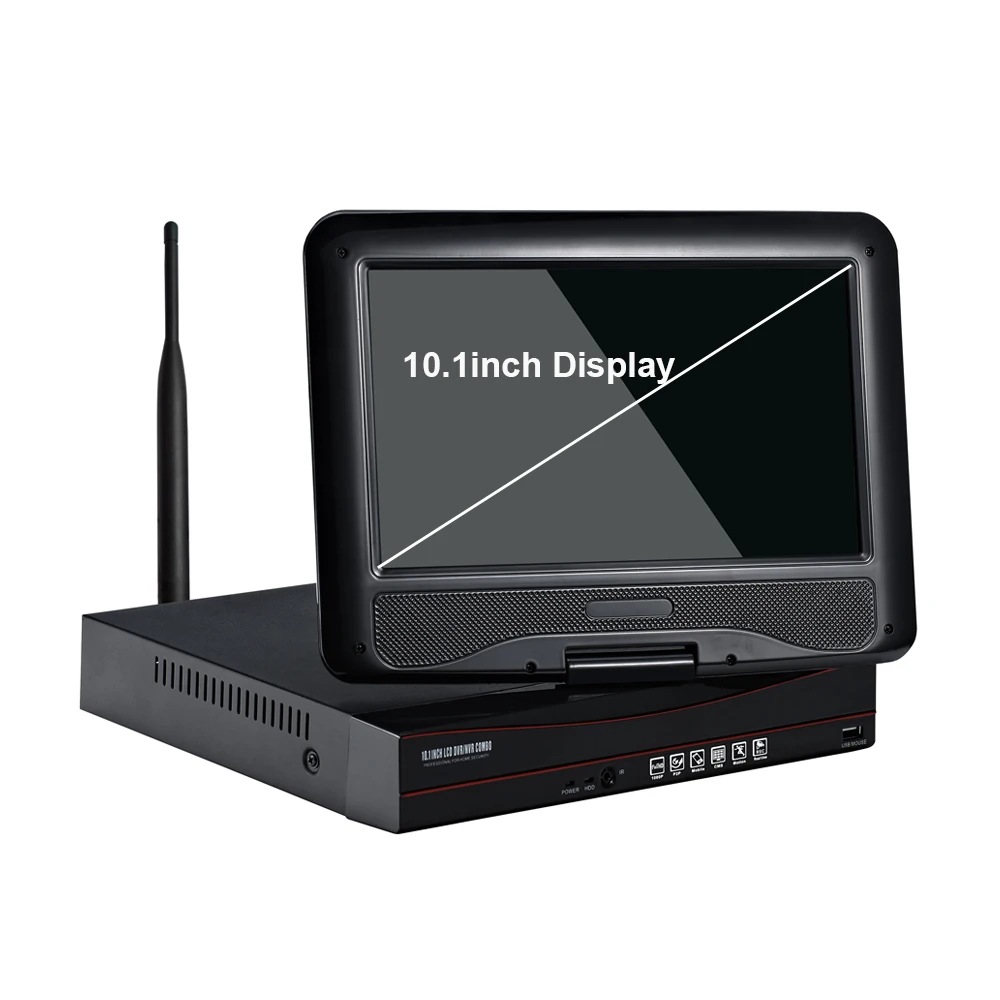Высокое качество 3MP 4CH Wifi Nvr Kit 10 1 дюймовый ЖК-экран монитор беспроводной комплект