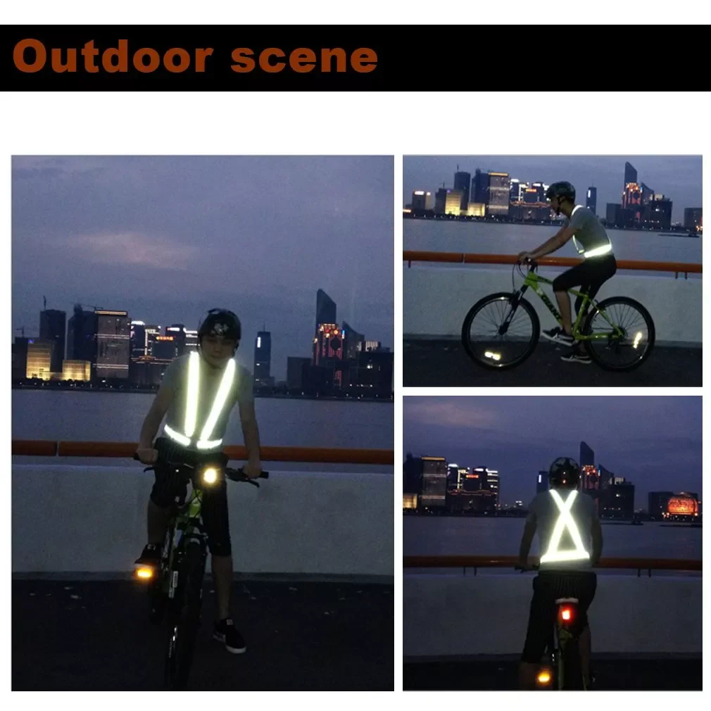 Traffic Night Work Security Running Cycling Safety Reflective Vest High Visibility Reflective Safety Jacket