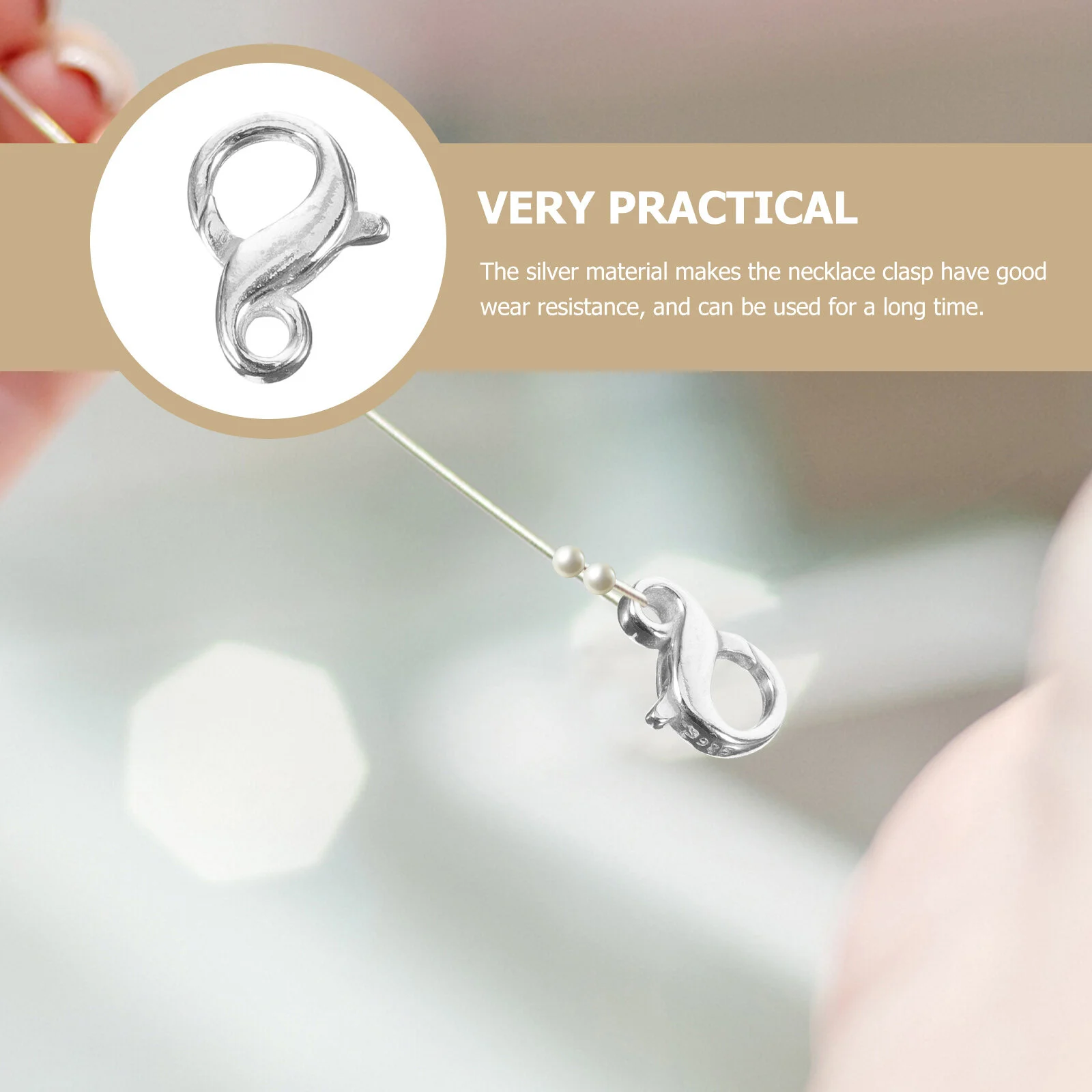 Necklace Clasp Silver Necklace Clasp Jewelry Making Clasp Jewelry Connector Jewelry Making Material