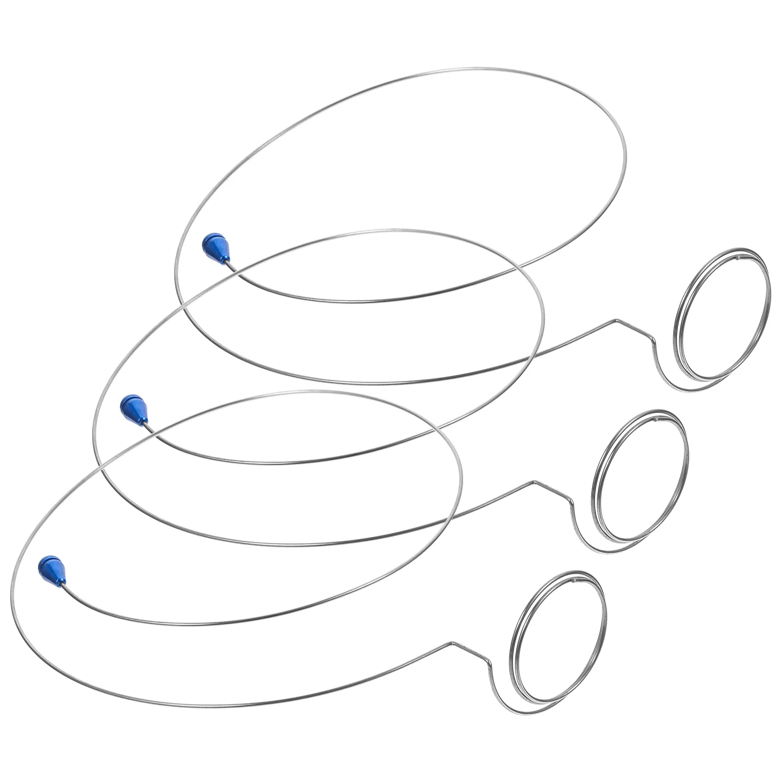 

3 Pcs Bracket Eyepiece Steel Ring Circle Glasses Jewelers Loupe Adjustable Magnifier Holder