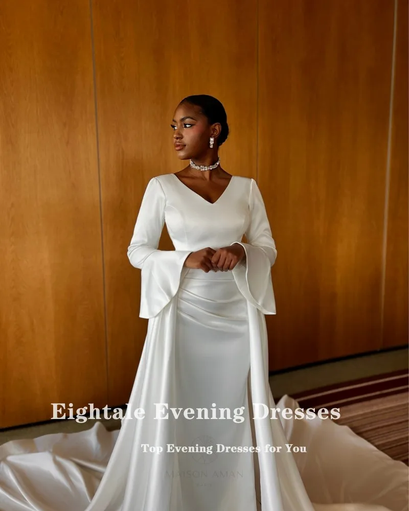 Eightale Элегантное свадебное платье с v-образным вырезом по индивидуальному заказу