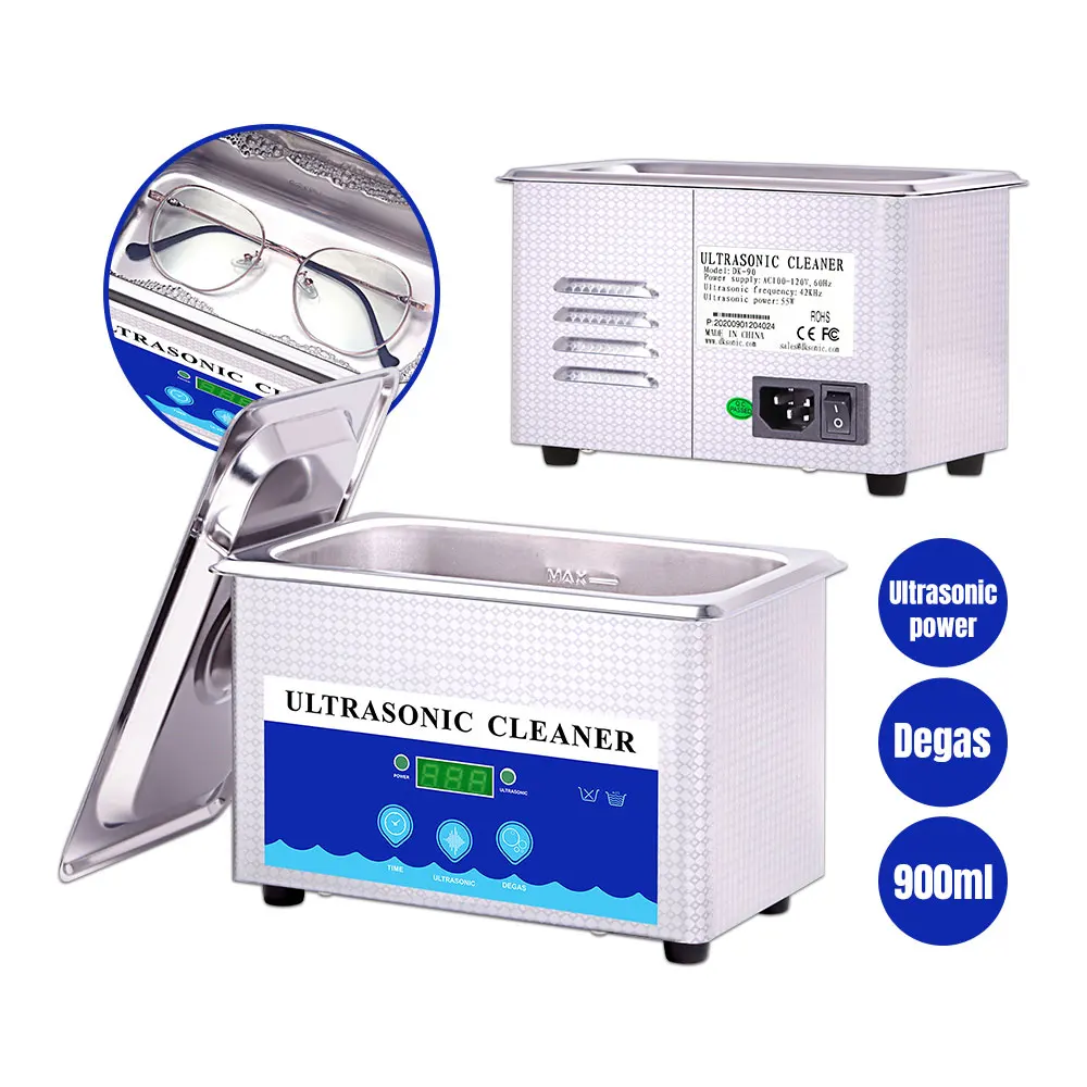 

Ultrasonic Cleaner Jewelry Glasses Necklace Denture Cleaner Vibrators Professional Ultrasonic Bath Washing Machine Home Applianc