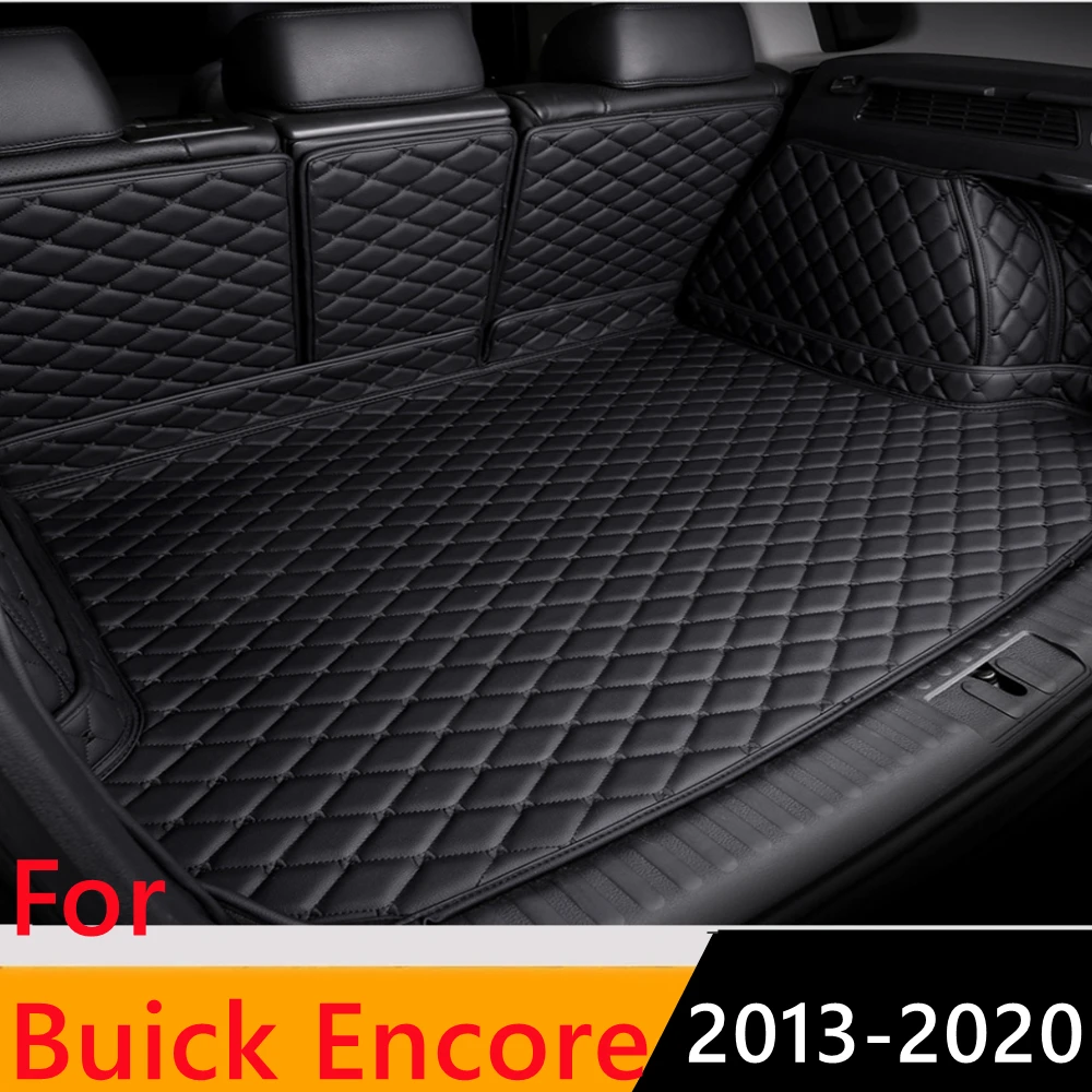 

Sinjayer Waterproof Highly Covered Car Trunk Mat Tail Boot Pad Carpet Cover High Side Cargo Liner For BUICK Encore 2013 14-2020