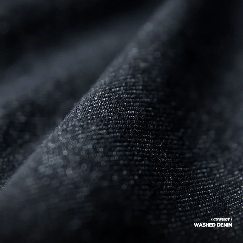 Maden Japanese Vintage Jeans for Men Casual Black Baggy Jeans Brand Elastic Waist Trousers Original Selvedge Denim Pants 12.8 OZ