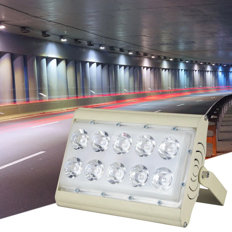 

30w-120w LED projection lamp outdoor waterproof square tunnel marine lamp construction site port wharf tower Chandelier
