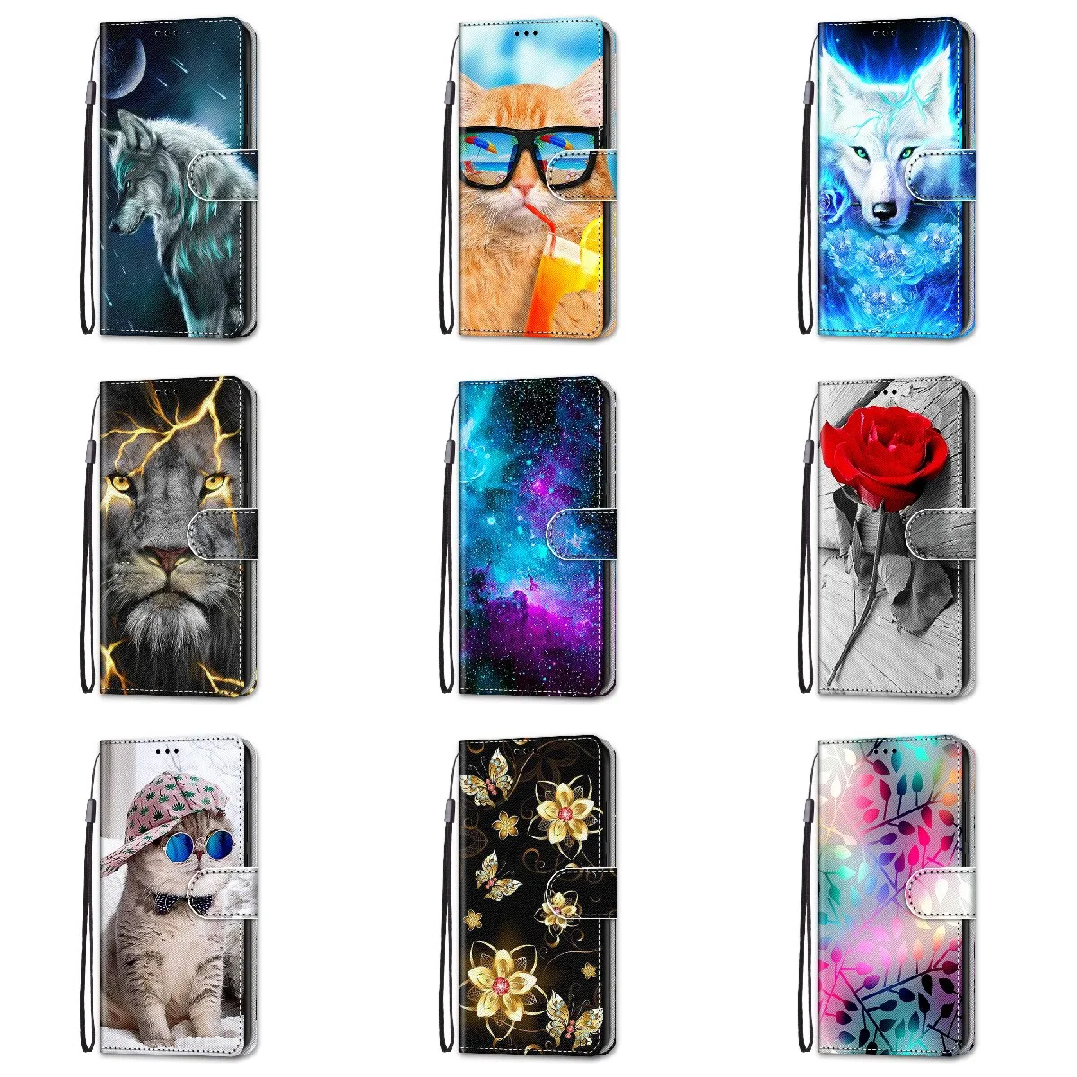 

Phone Wallet Leather Case For Samsung Galaxy M52/A53/A33/A13/A22 5G Samsung Galaxy S22/S22 Pro/S22 Ultra/A03Core Phone Shell