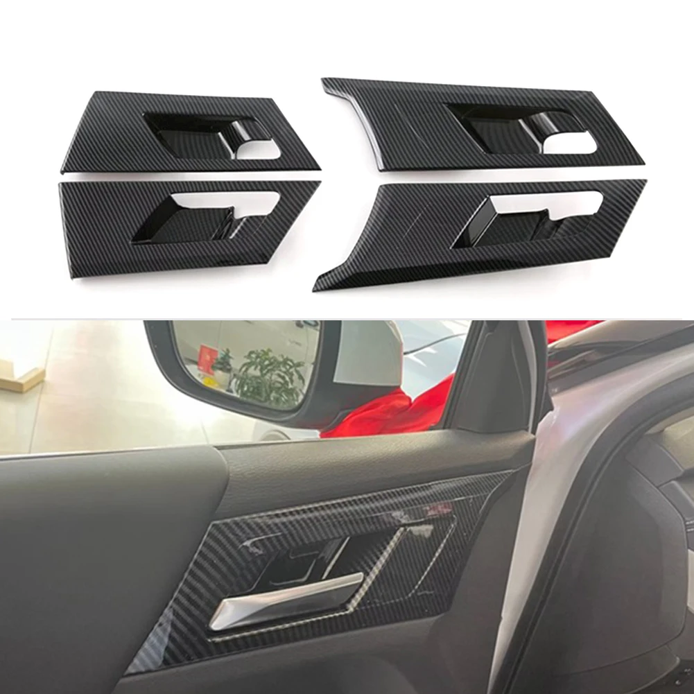 

Handle Bowl Decorative Sticker Car Accessories Carbon Fiber Door Handle Bowl Cover Interior Direct Replacement