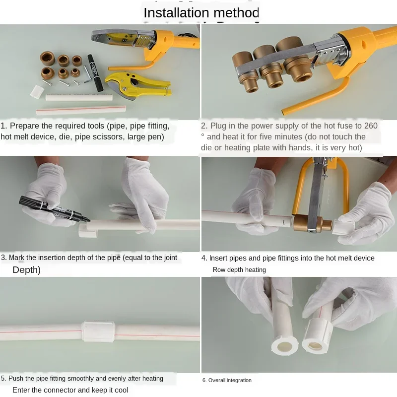 20/25/32/40/50 / 63PPR прямой Редуктор PPR оборот 1/2 в 3/4 1 дюйм полипропиленовая