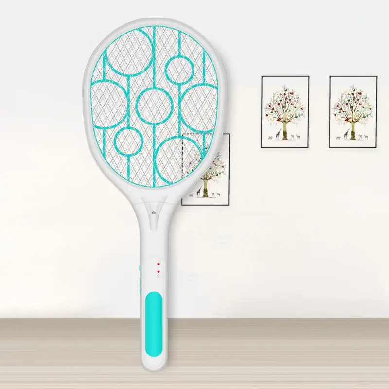 

Mosquito Swatter Killer Led Light Tennis Bat Hand-Held Racket Rechargeable Electric Fly Insect Racket Zapper Killer New