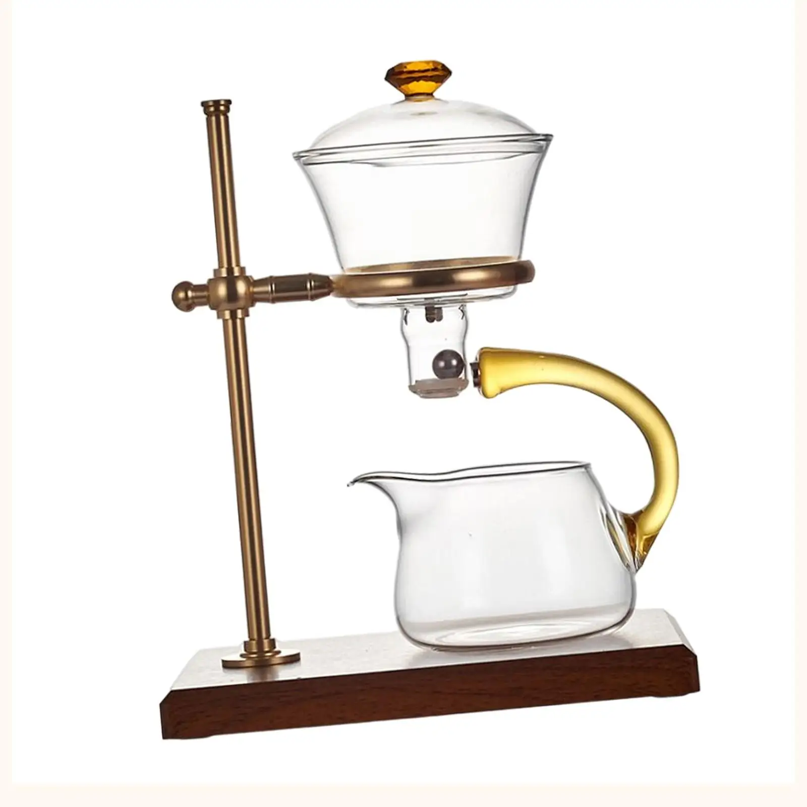 

Lazy Kungfu Glass Tea Set Clear Beverage Bucket Heat Resistant with Cup Juice
