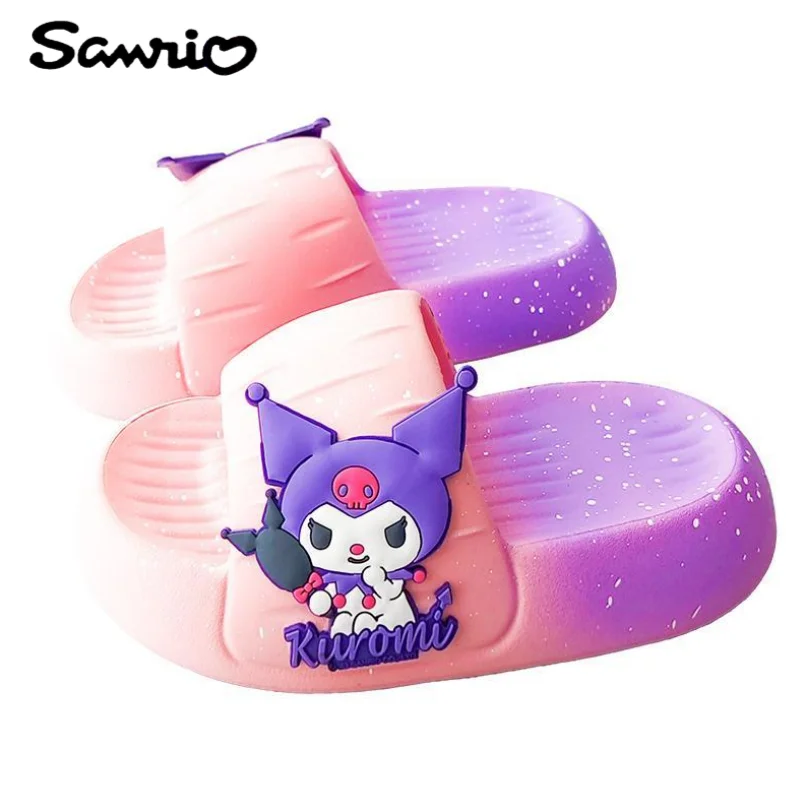 

New Kuromi anime surrounding kawaii cute cartoon non-slip thick-soled sandals slippers creative beach shoes outerwear slippers