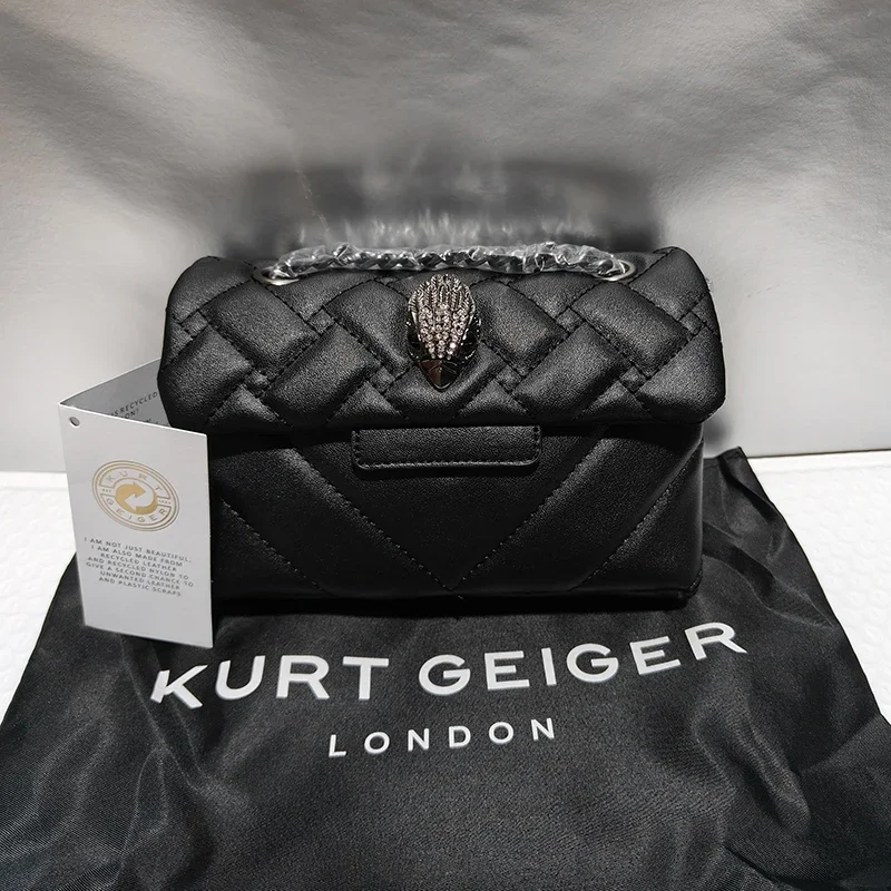 

High Quality Embroidery PU Leather Ladies Cross Body Bag 2023 Kurt G Fashion Quilted Eagle Metal Women Shouder Bag