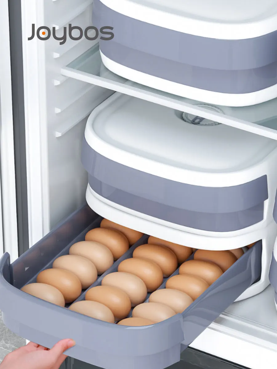 

Joybos Egg Storage Box Drawer Refrigerator Special Food-Grade Household Kitchen Fresh-Keeping Storage Fixed Style Not Falling