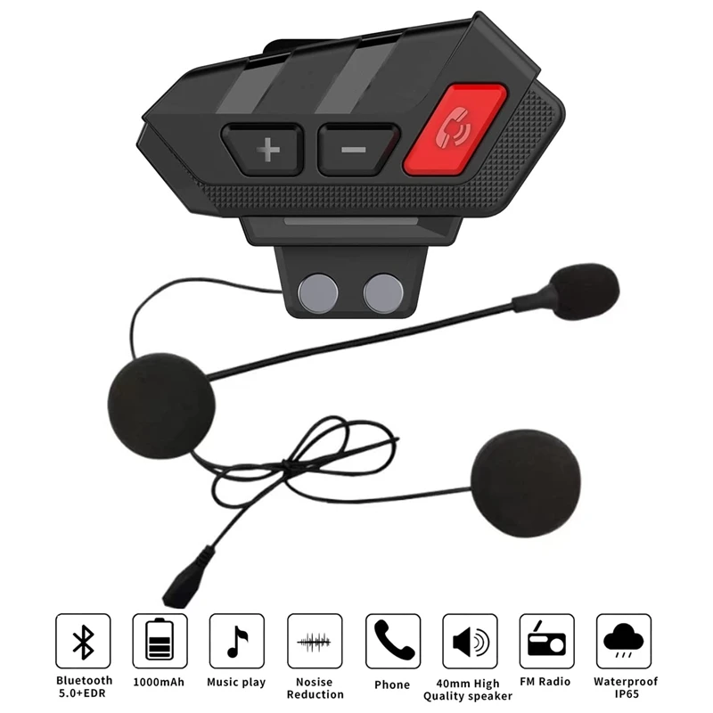 

Bluetooth-гарнитура S21 для шлема, 5,0 мАч, с поддержкой Bluetooth 1000