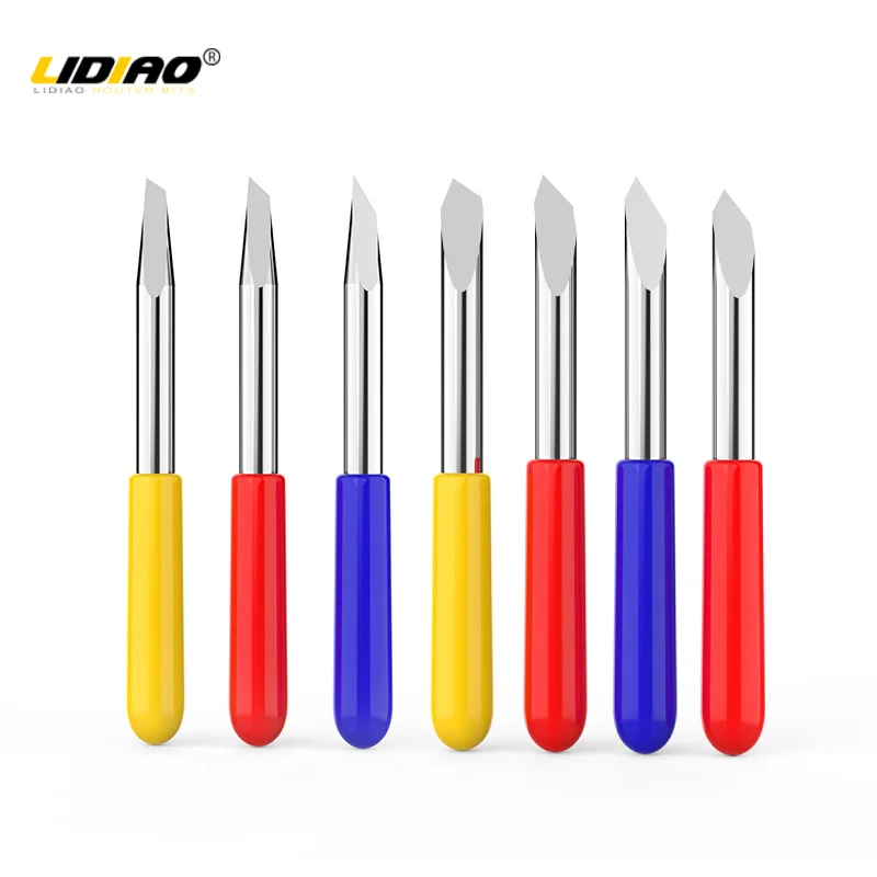 

LIDIAO 5PCS Summa Replacement Blades Roland Cricut Cutting Plotter Blade Knife Holder 30/45/60 Degrees Cutter Carving Tool