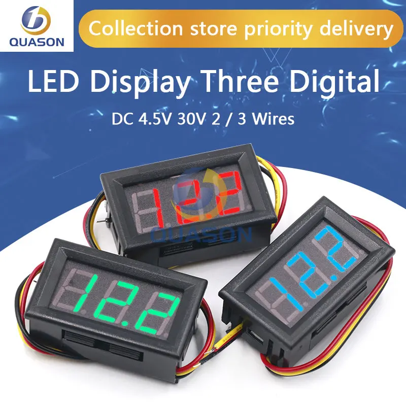 056-pollici-mini-rosso-verde-blu-display-a-led-panel-voltage-meter-voltmetro-uso-domestico-tensione-3-tre-digitale-dc-45v-30v-2-3-fili