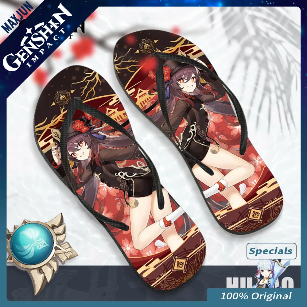 

[Genshin Official] Genshin Impact Original Anime Slippers Yae Miko Summer Flip-Flops Kamisato Ayaka Game Slippers Summer Outings
