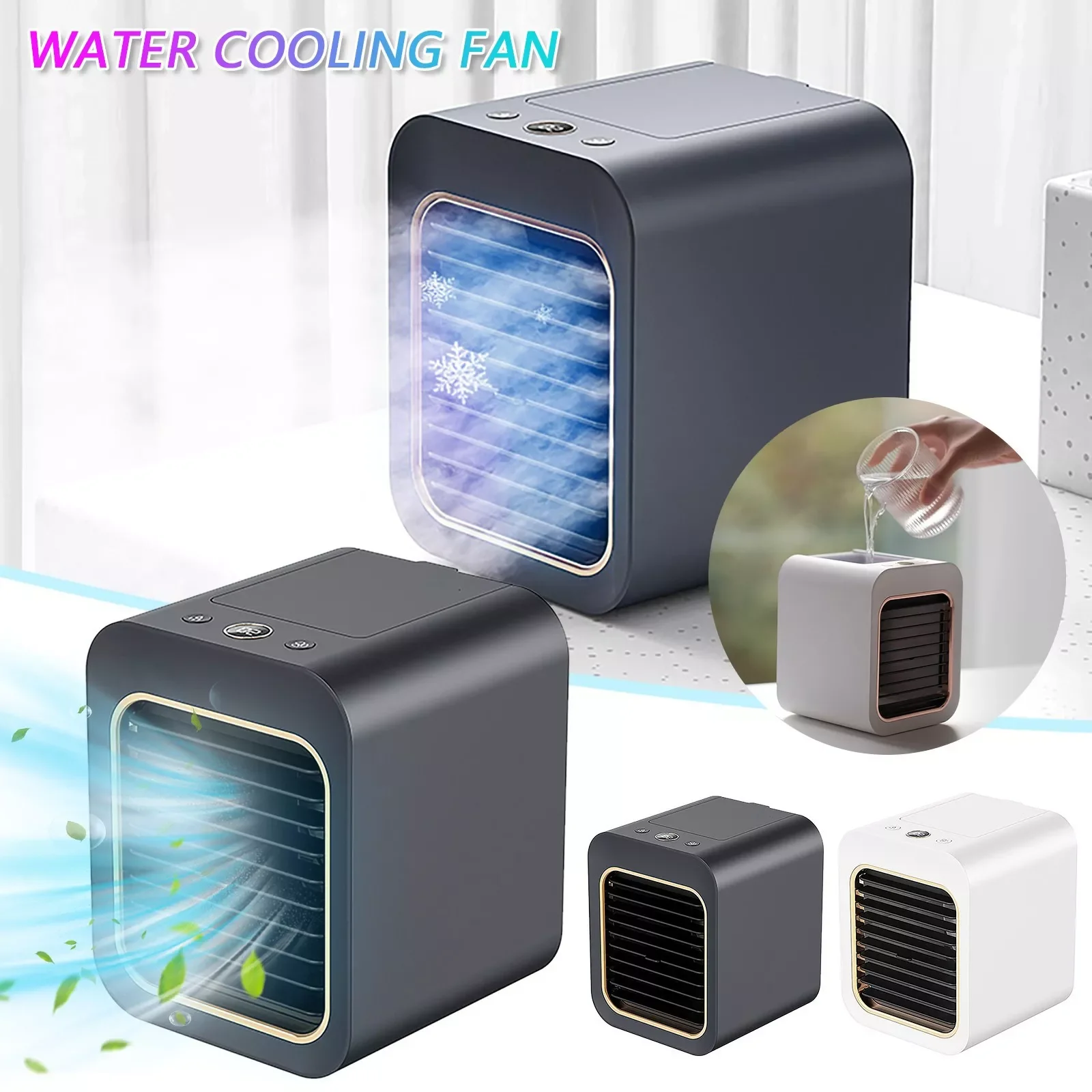 

Вентилятор NEW2023 для охлаждения воды с хорошим таймером, портативный, для общежития, офиса, для настольного компьютера, небольшой, увлажняющи...