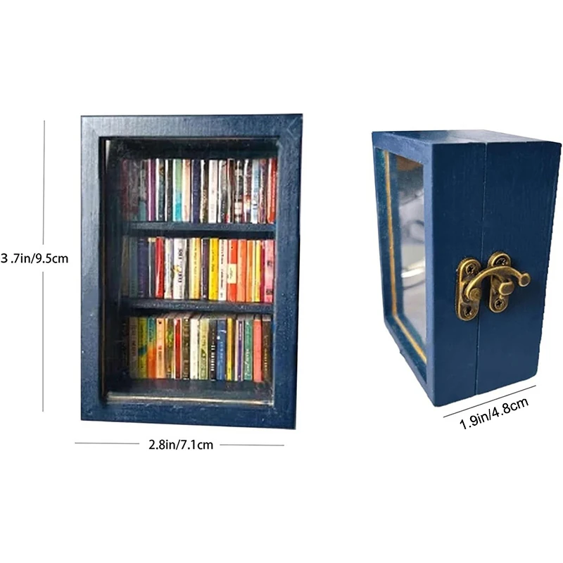Креативная книжная полка с защитой от тревоги миниатюрная книжка коробки для