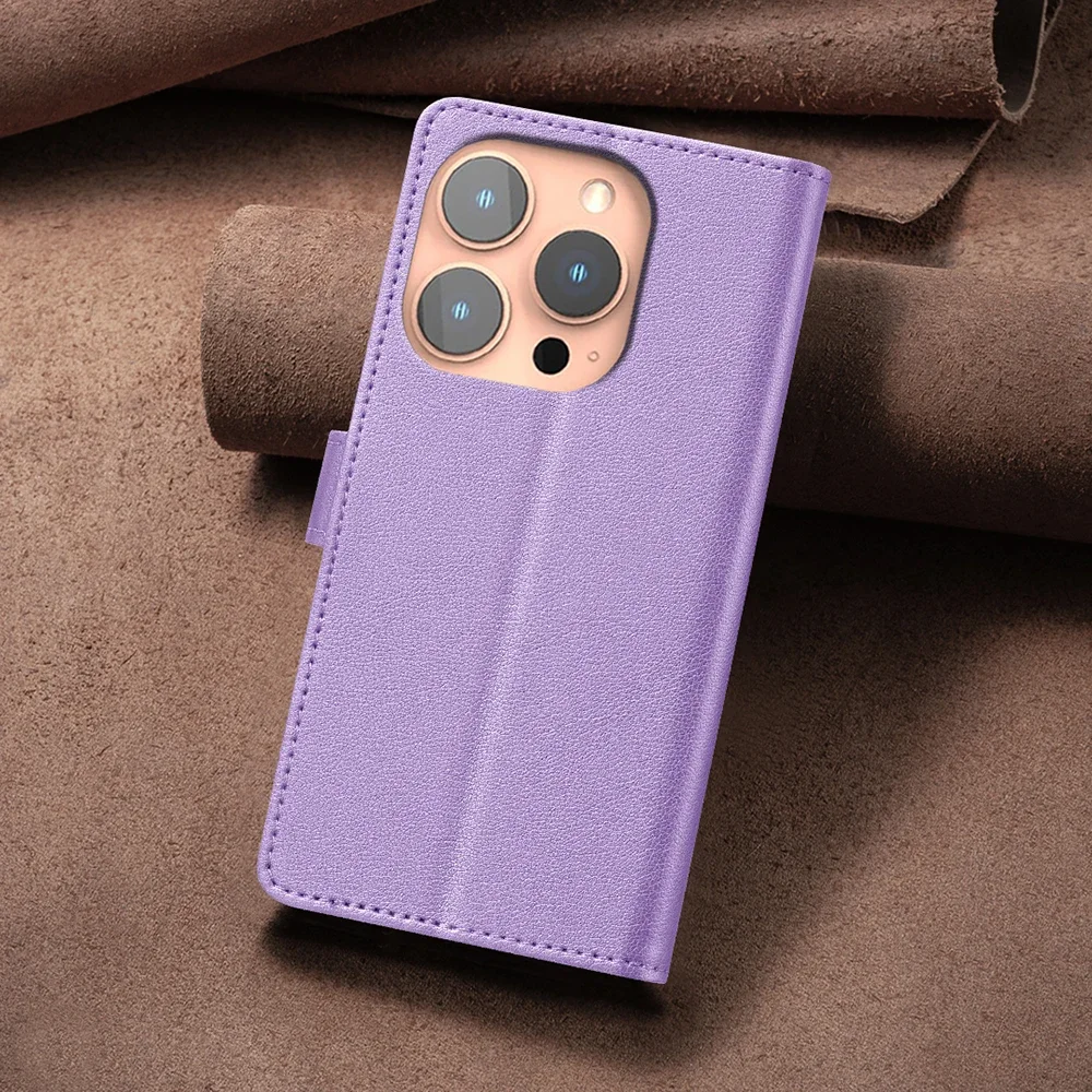 Чехол-книжка из искусственной кожи с защитой от кражи для iPhone 16 15 14 Plus 13 12 11 10 X XS Max