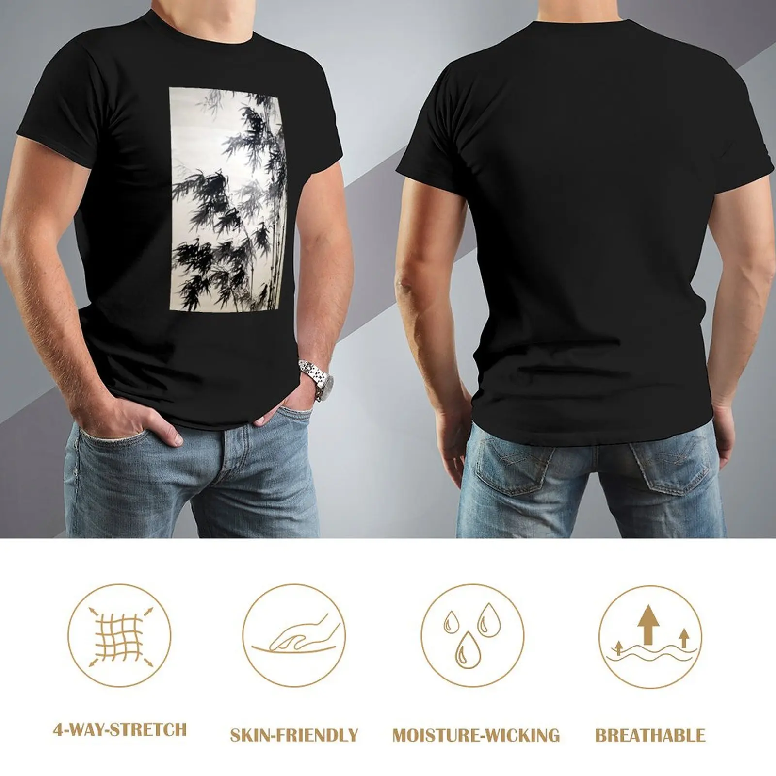 Нижняя футболка Buncho Bamboo футболки корейские модные мужские повседневные стильные