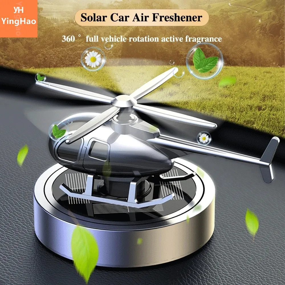 

Car Air Freshener Solar Helicopter Modeling Decoration Aromatherapy Car Interior Accessories Propeller Rotating Perfume Diffuser