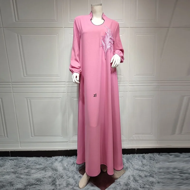Robe Musulmane Longue Abaya Dubai Turkey Muslim Long Sleeve Dress 2022 Ramadan Evening Gowns Islamic Clothing Kimono Femme