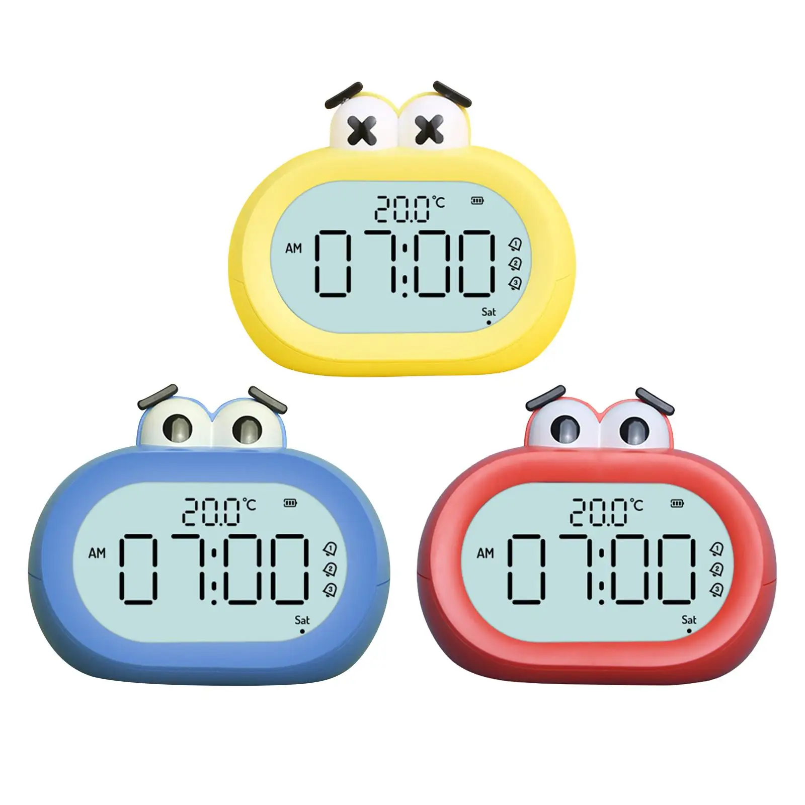 

Electronic Alarm Clock Snooze Battery Operated for Restaurants Bedside Home