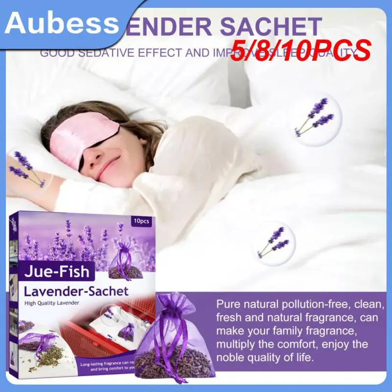 

5/8/10PCS Fragrant Bouquet Air Freshener Dried Lavender Fragrance Packets Mildew And Mothproof Wardrobe Deodorant Sachet