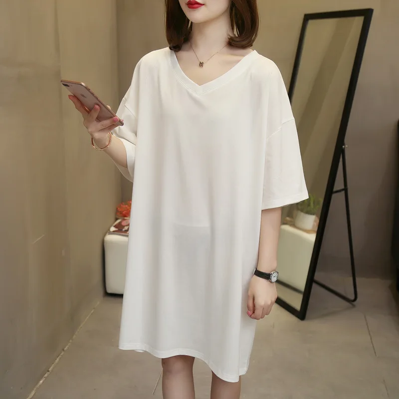 

Maternity Women's Short Sleeve T-Shirt Mid Length Black