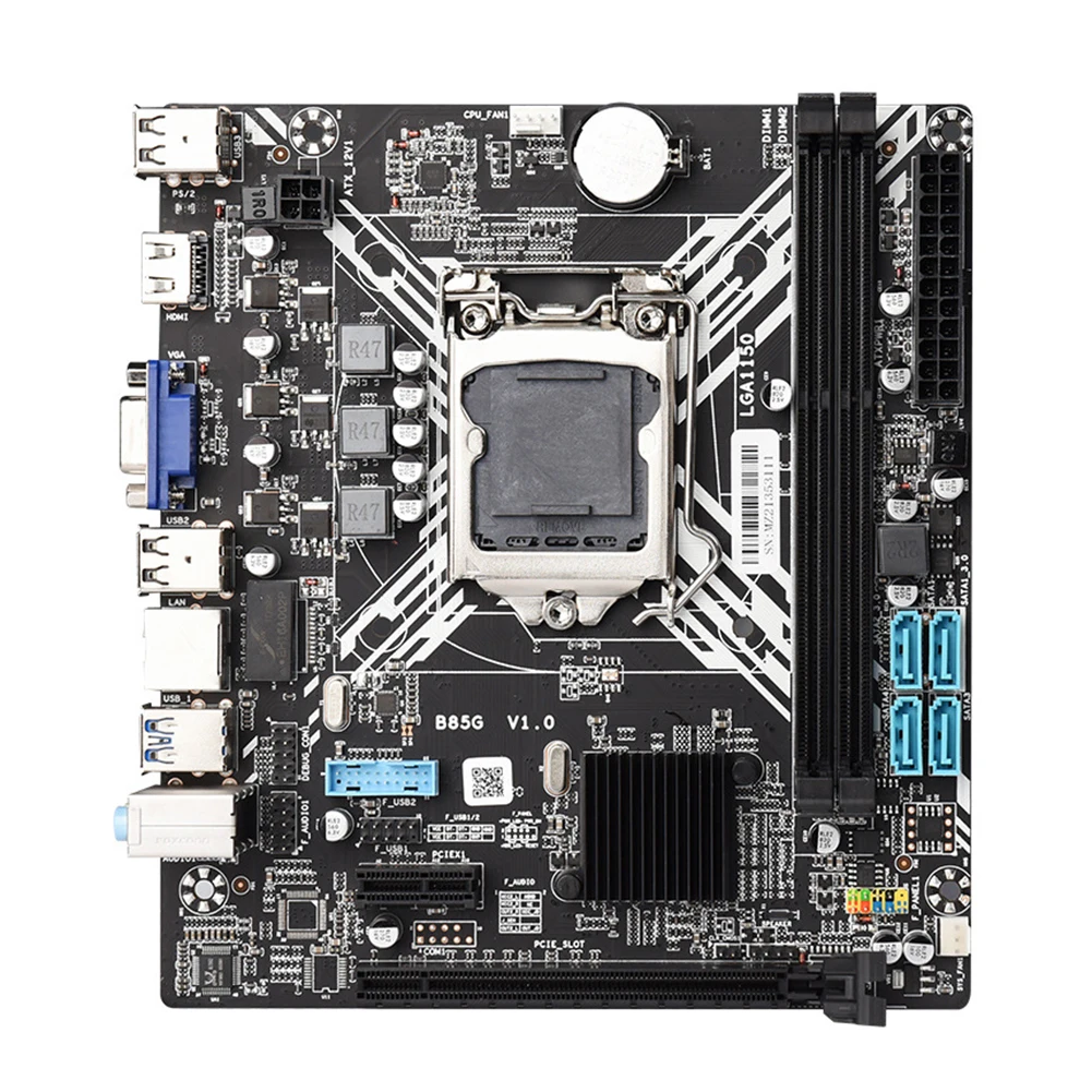 

B85 Desktop Motherboard LGA1150 Computer Motherboard DDR3 Dual Channel HDMI-compatible+VGA SATA3.0 Desktop Assembly Kit