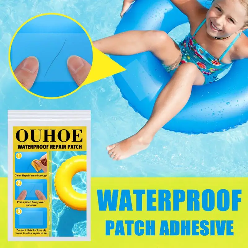 

10pcs Repair Patches Transparent Waterproof Repair Patch For Inflatable Pools Inflatable Toys Air Beds Tent Raincoat Repair Tape