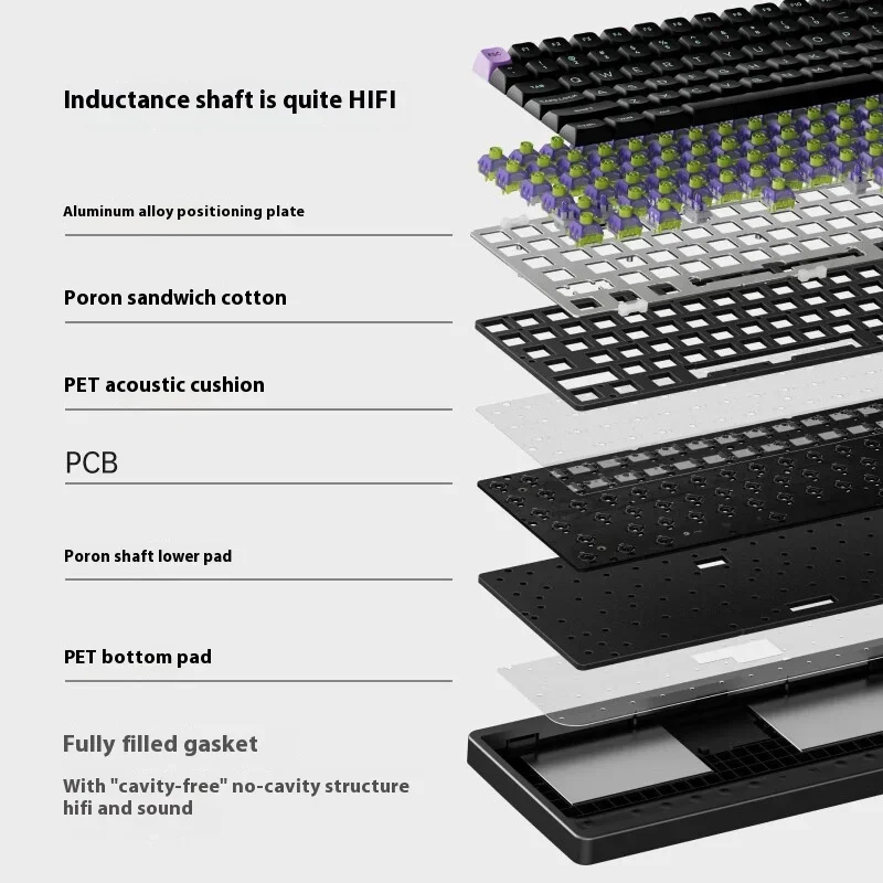 Новая Индуктивная клавиатура Aesco A83 с переключателем 8k 4k Rgb 2 4g беспроводная Rt