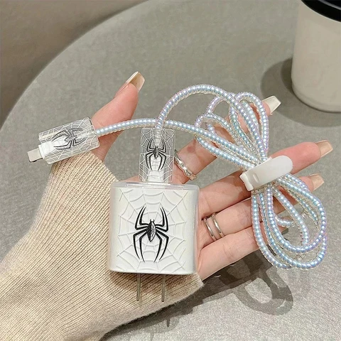 Защитный чехол для зарядного устройства Ins Spider Butterfly для iPhone 12 13 14