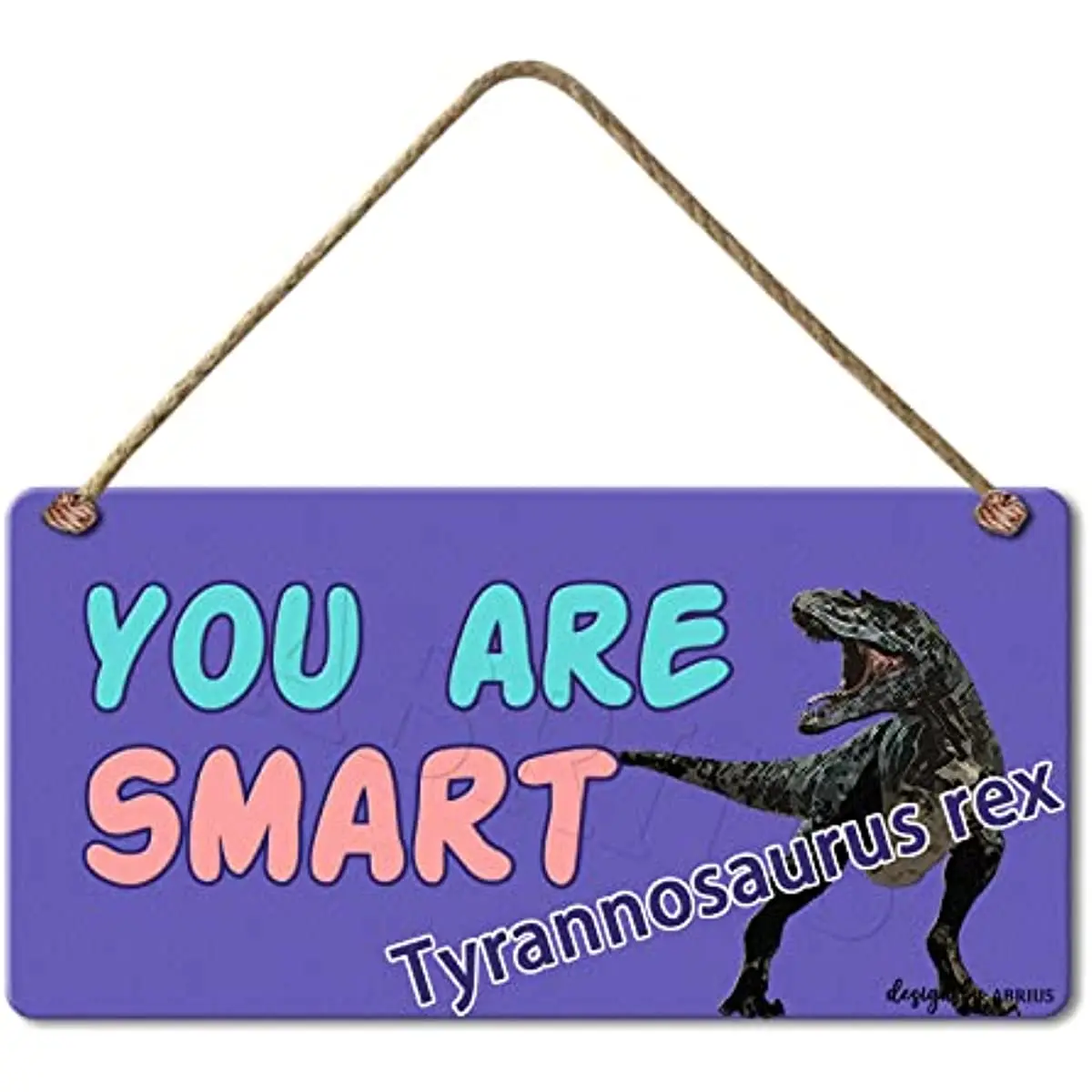 

You Are Smart Dinosaur Wall Art Decors Inspirational Quote Decoration Watercolor Dinosaur Education Wall Decoration Wood Sign