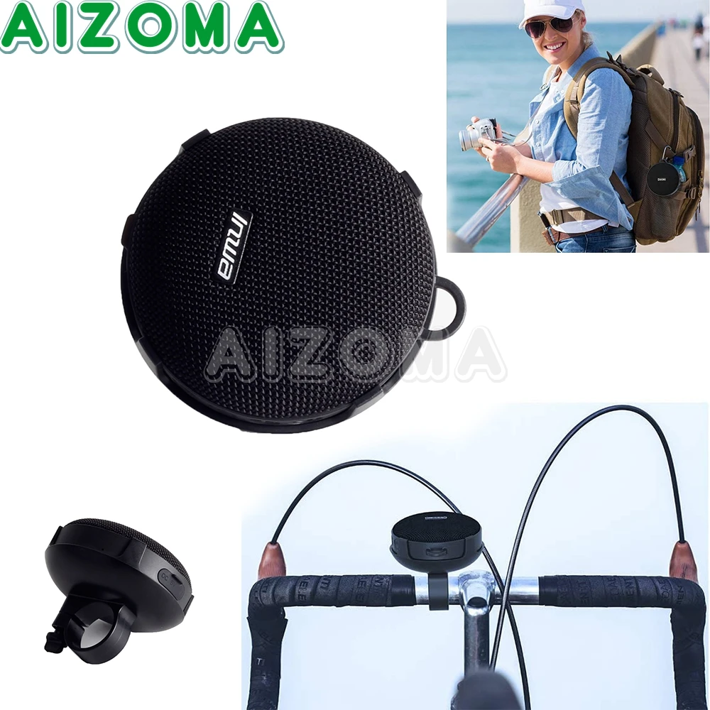 

Outdoor Wireless Bluetooth 5.0 Playback IP67 Waterproof Stereo Portable Speaker Boombox With Bass for Bikes Bicycles Motorcycles