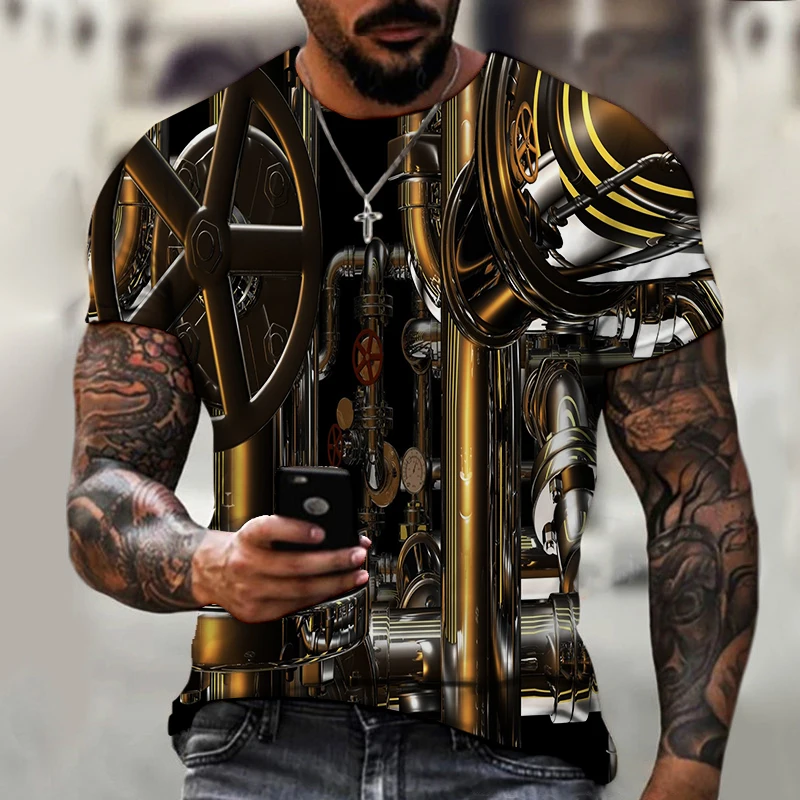 

2021 Summer Hot Sale Art Leisure Sports T-shirt Short Sleeve O-neck Breathable Men's and Women's Fashion 3D Printing T-shirt