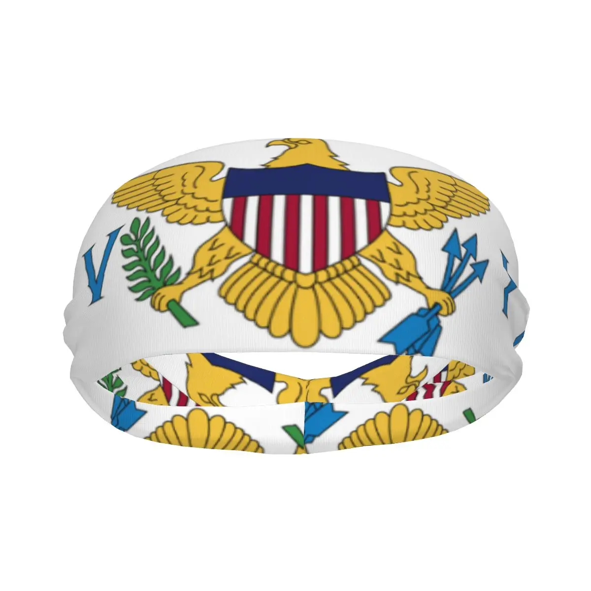 

Повязка на голову с флагом Виргинских островов США, эластичная повязка на голову для йоги, повязка на голову для макияжа